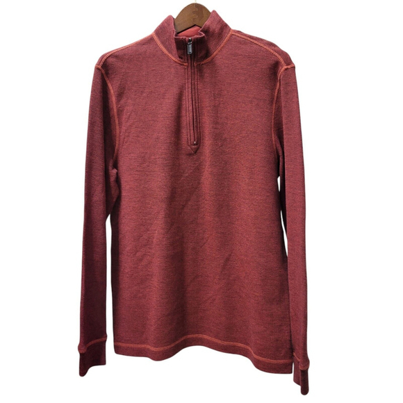 Bugatchi Men's Quarter Zip Henley Long-Sleeve Shirt Small Excellent Condition - Picture 2 of 8